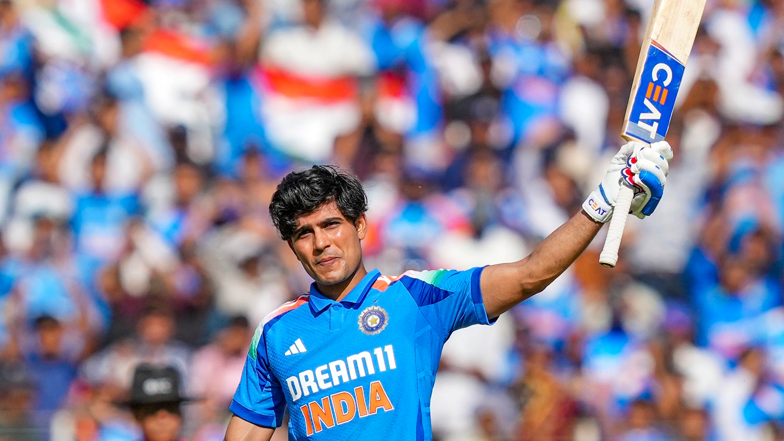 Shubman Gill Celebrates Record Knock