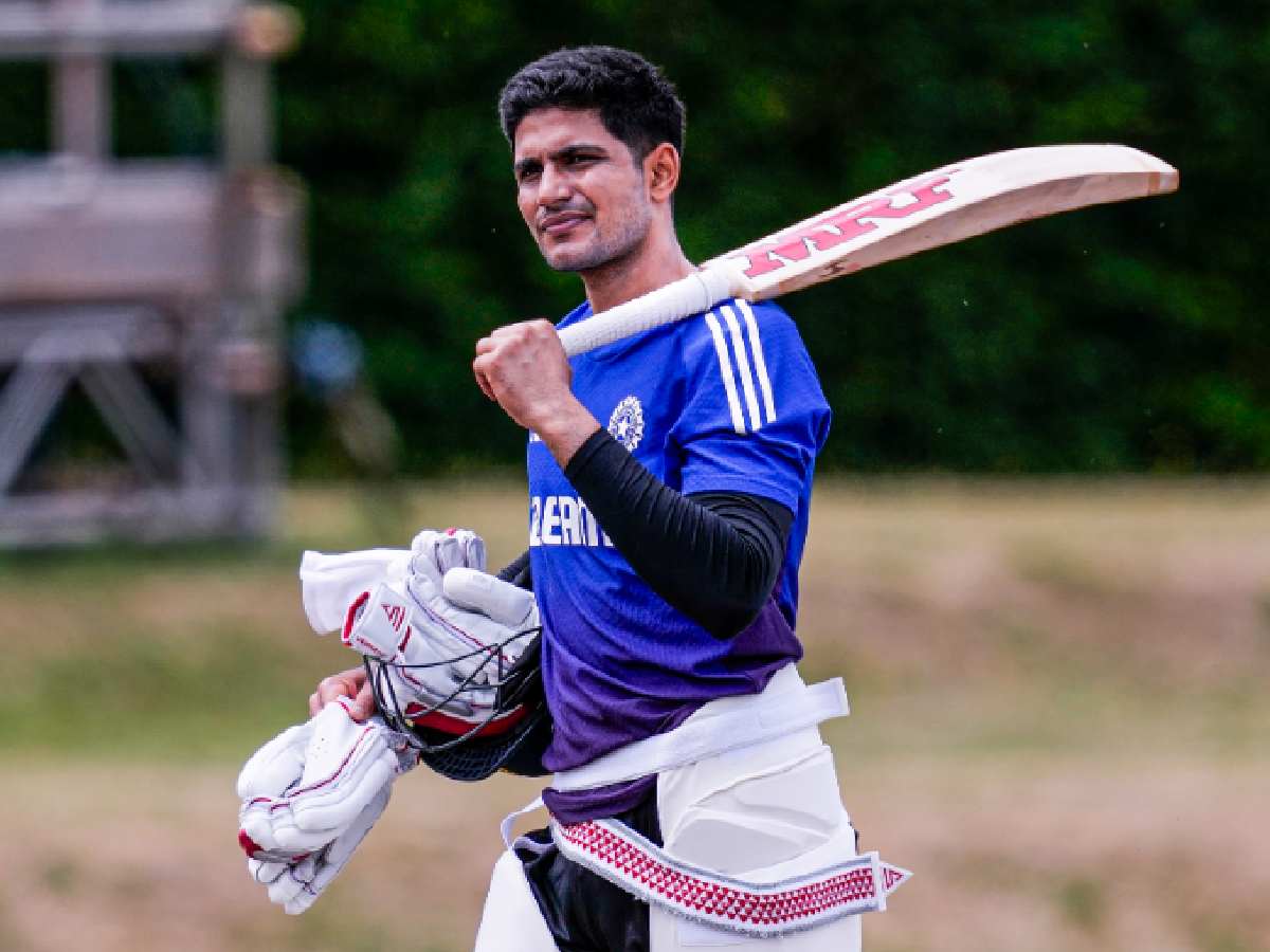 Shubman Gill During Training