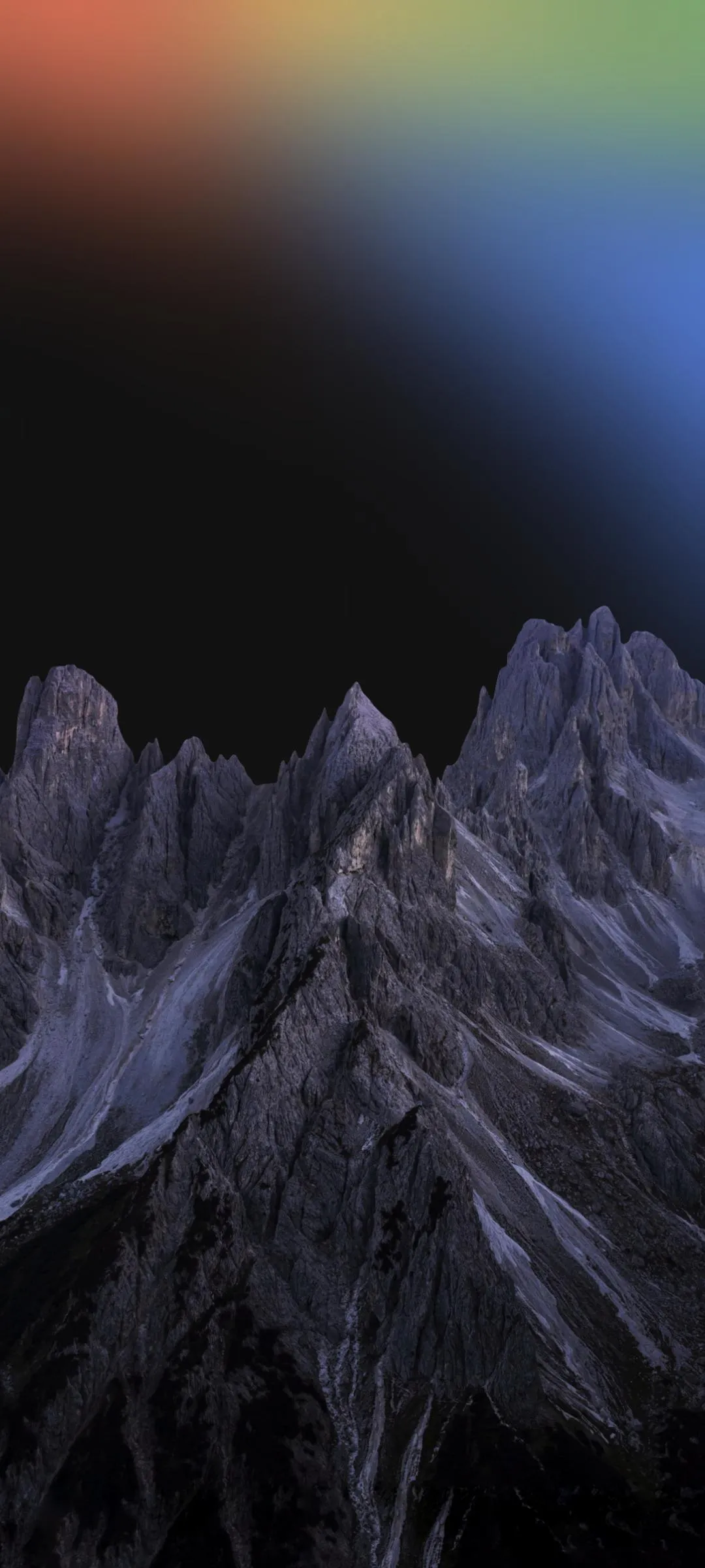 Beautiful Mountain Sunset Gradient Mobile Design Wallpaper