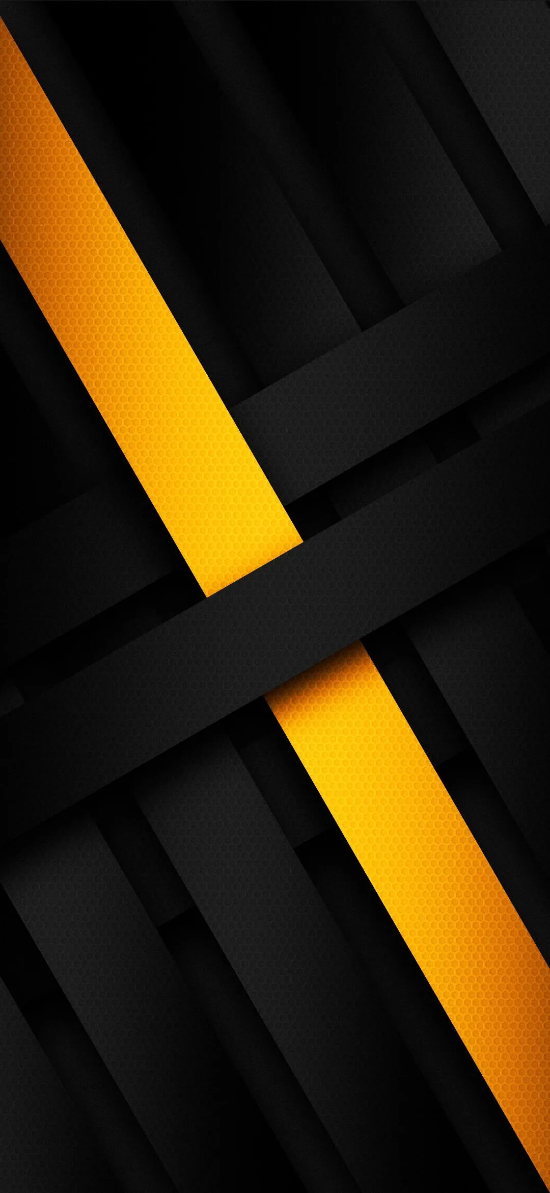 Black and Yellow Geometric Abstract Background Art