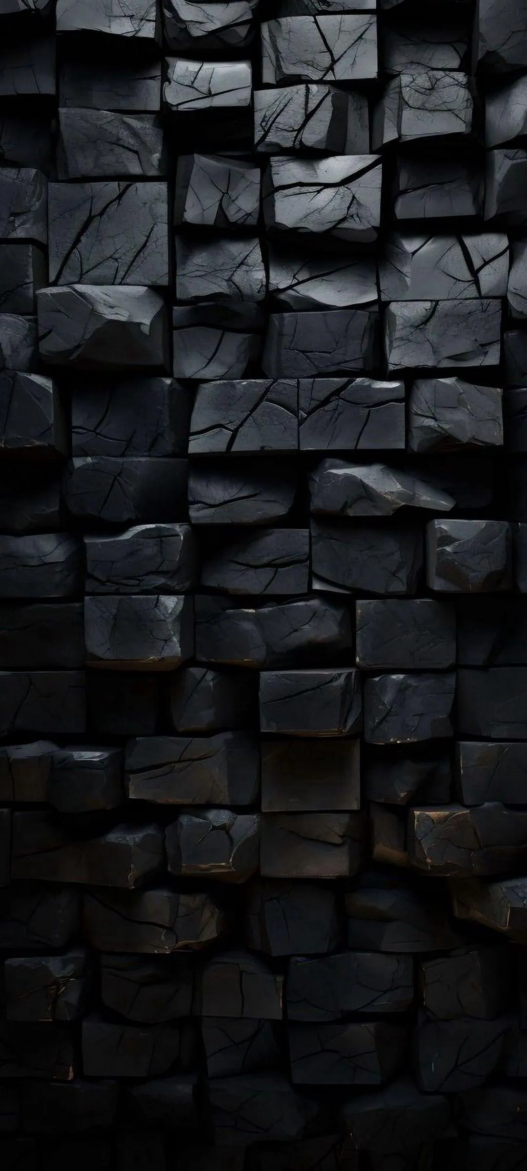 Black Stone Texture Background for Mobile Design Wallpaper