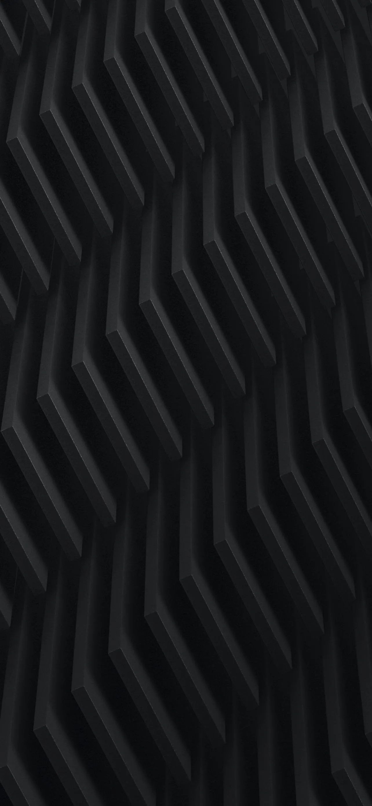 Black Wave Pattern with Elegant Minimal Design Wallpaper