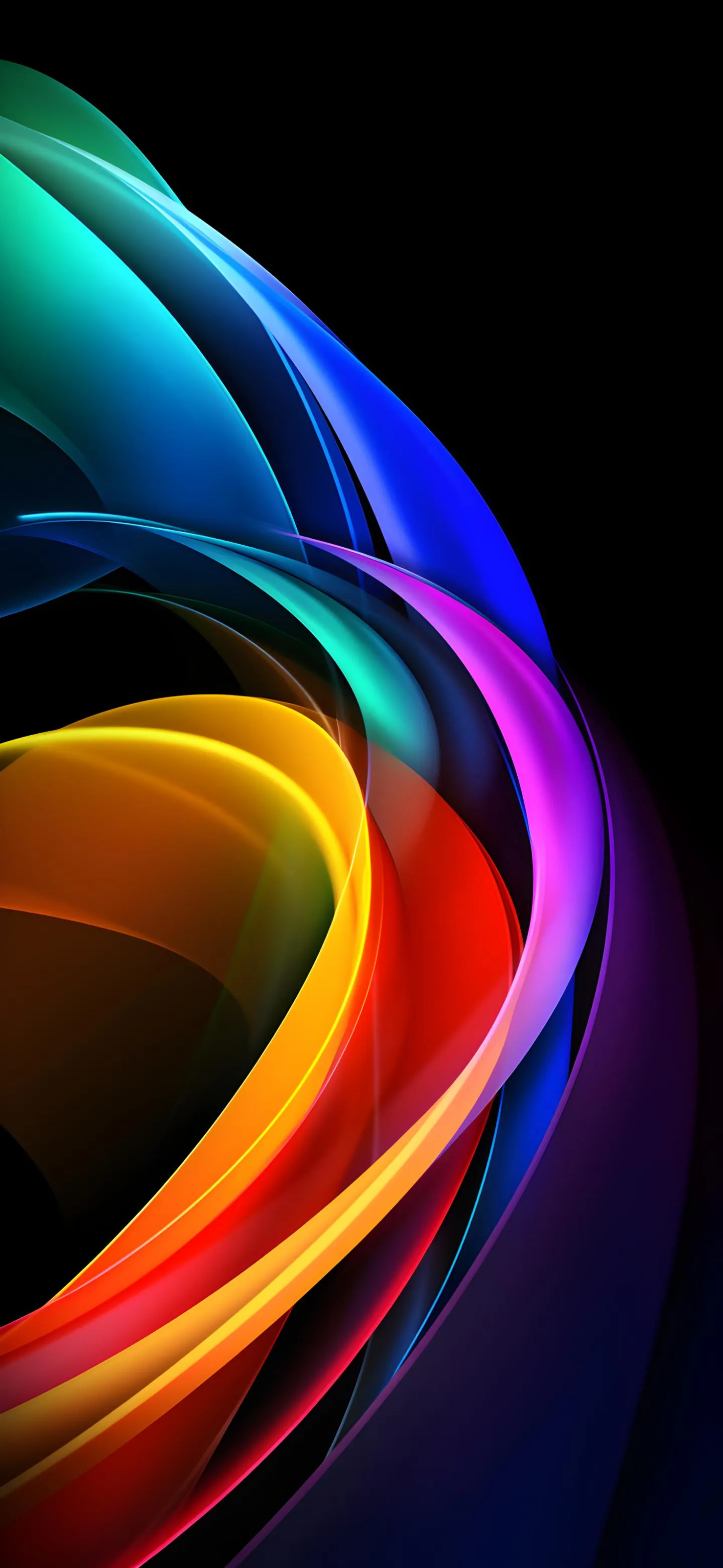 Colorful Abstract Swirl Pattern with Modern Aesthetic