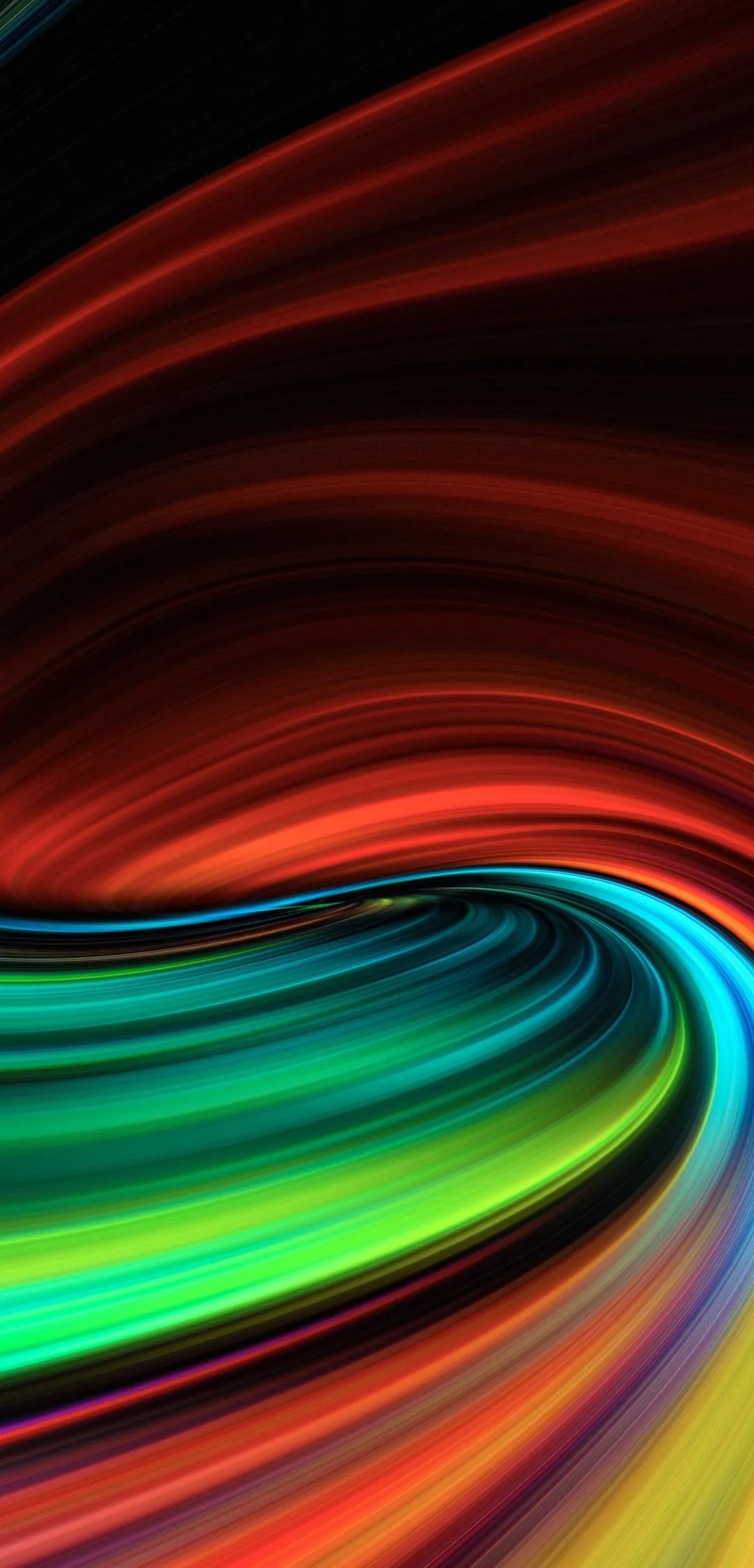 Colorful Light Trails Forming a Speed Motion Effect