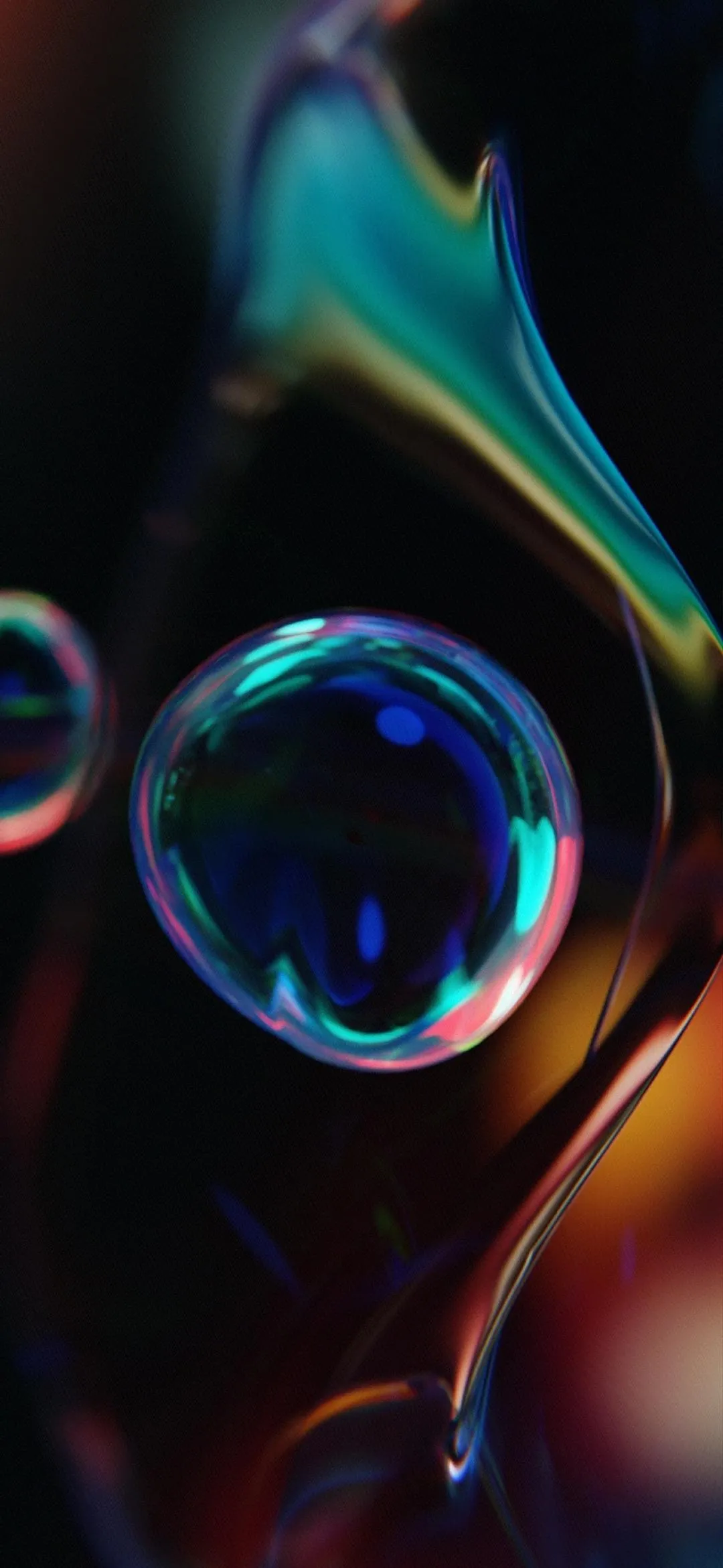 Colorful Soap Bubbles Macro Artistic Free Wallpaper