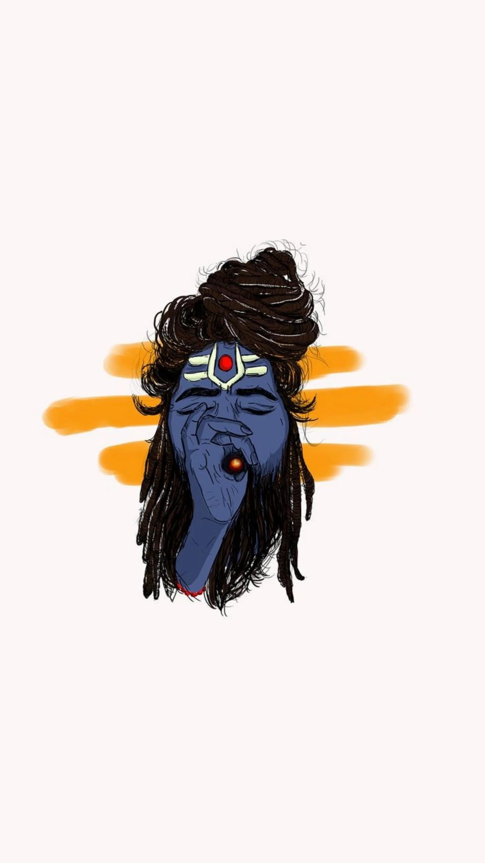 Divine Meditation of Lord Shiva in Calm Serenity Image