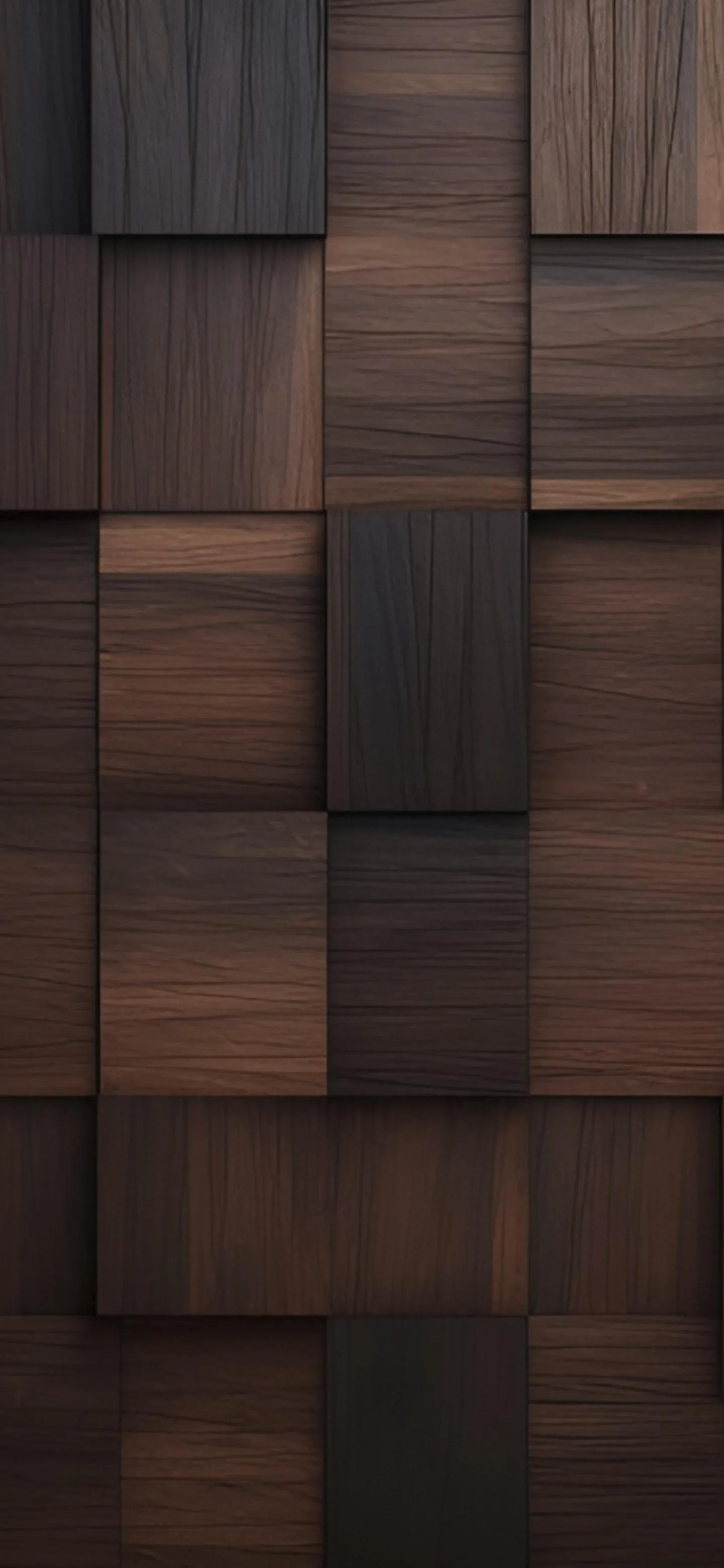 Elegant Brown Wooden Blocks Texture Background Wallpaper