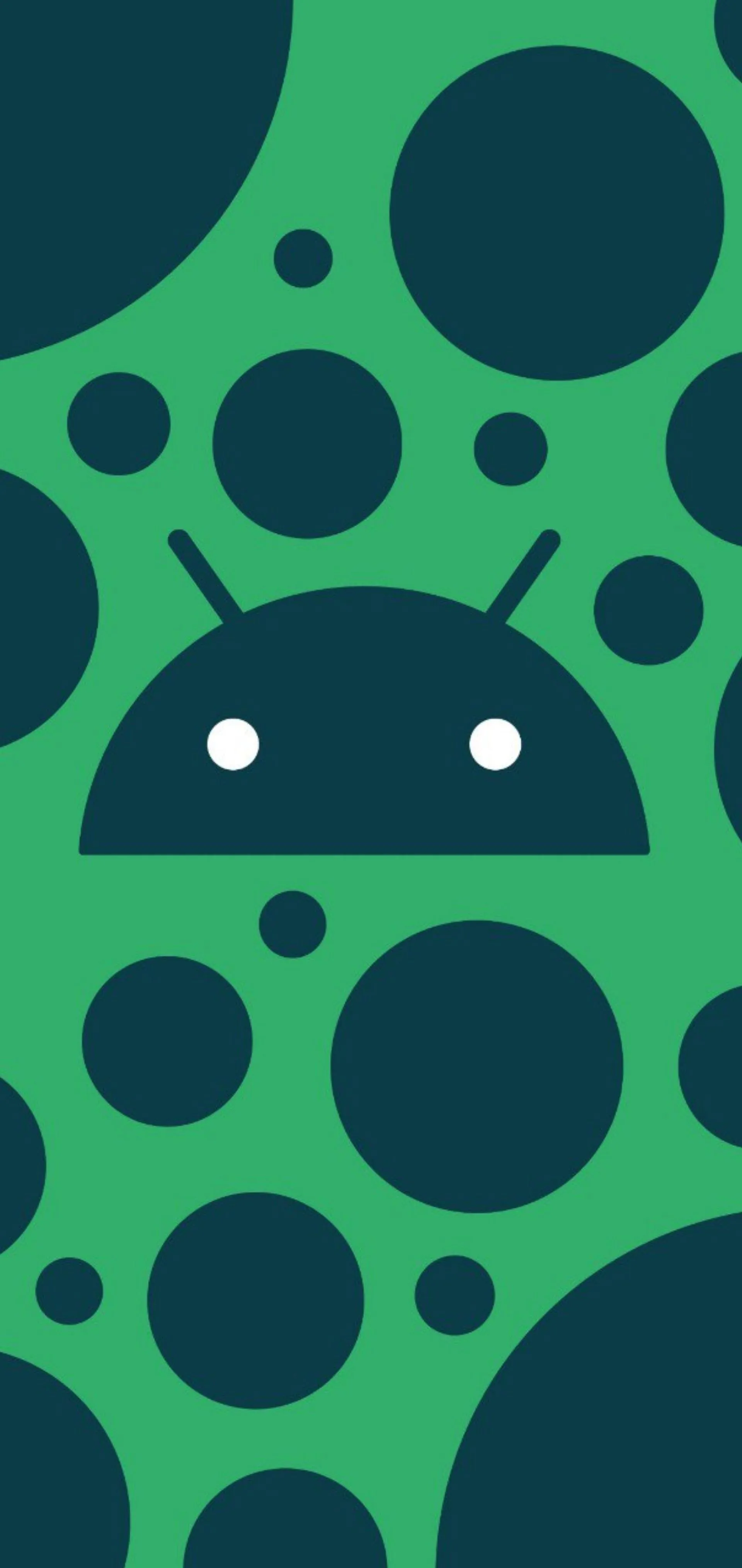Green Abstract Dotted Android Design Mobile Wallpaper