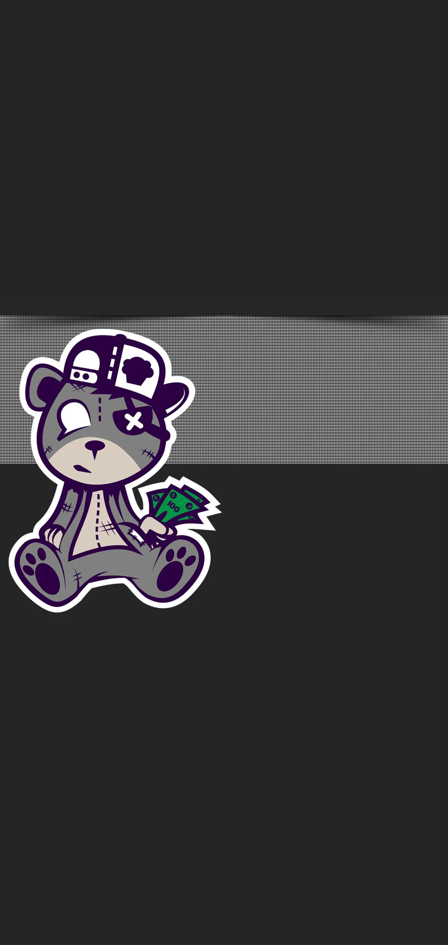 Minimal Cute Character Design with Dark Aesthetic Wallpaper