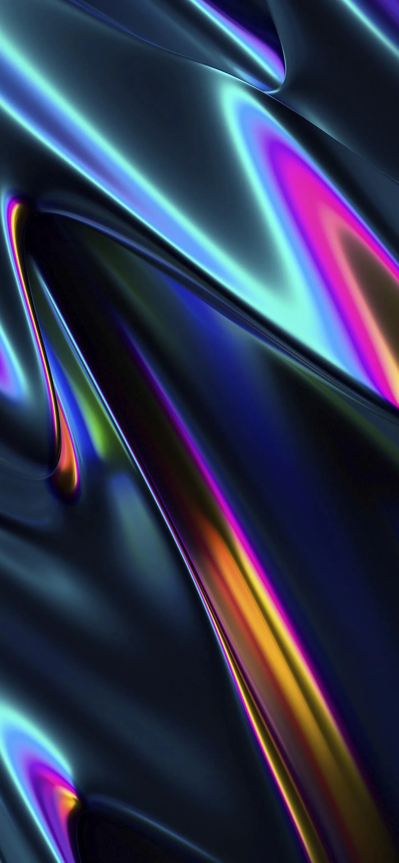 Multicolor Light Streaks on Dark Abstract Wallpaper