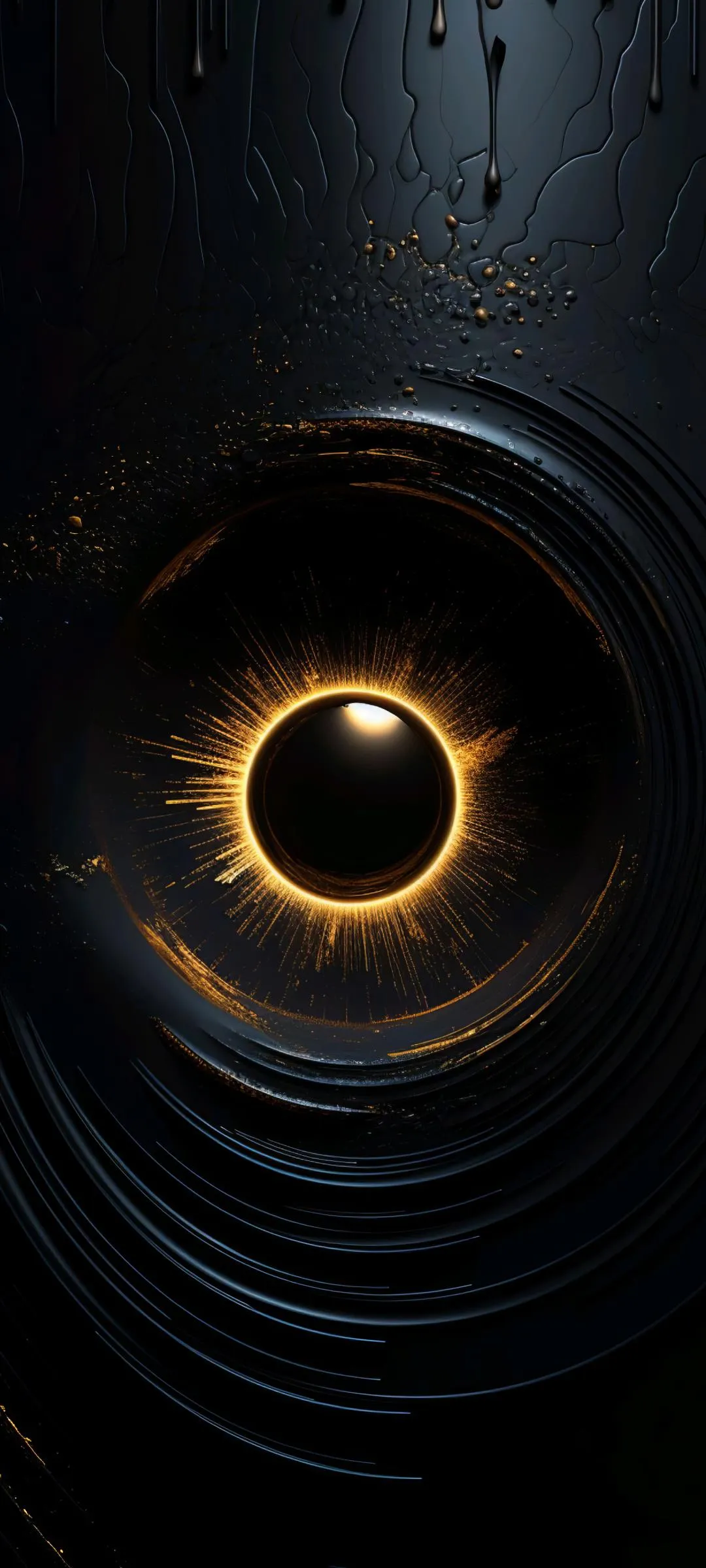 Mysterious Black Hole Digital Universe Artwork Wallpaper