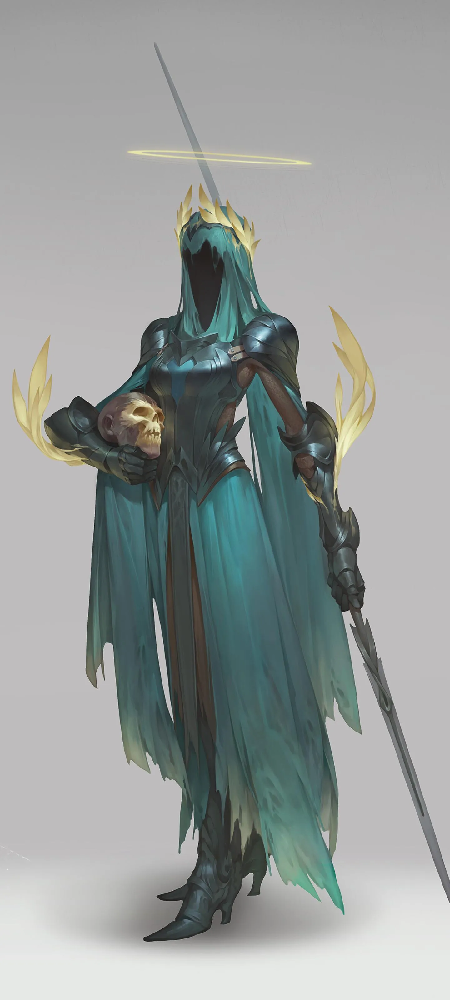 Powerful Wizard Holding Staff Fantasy Artwork Wallpaper