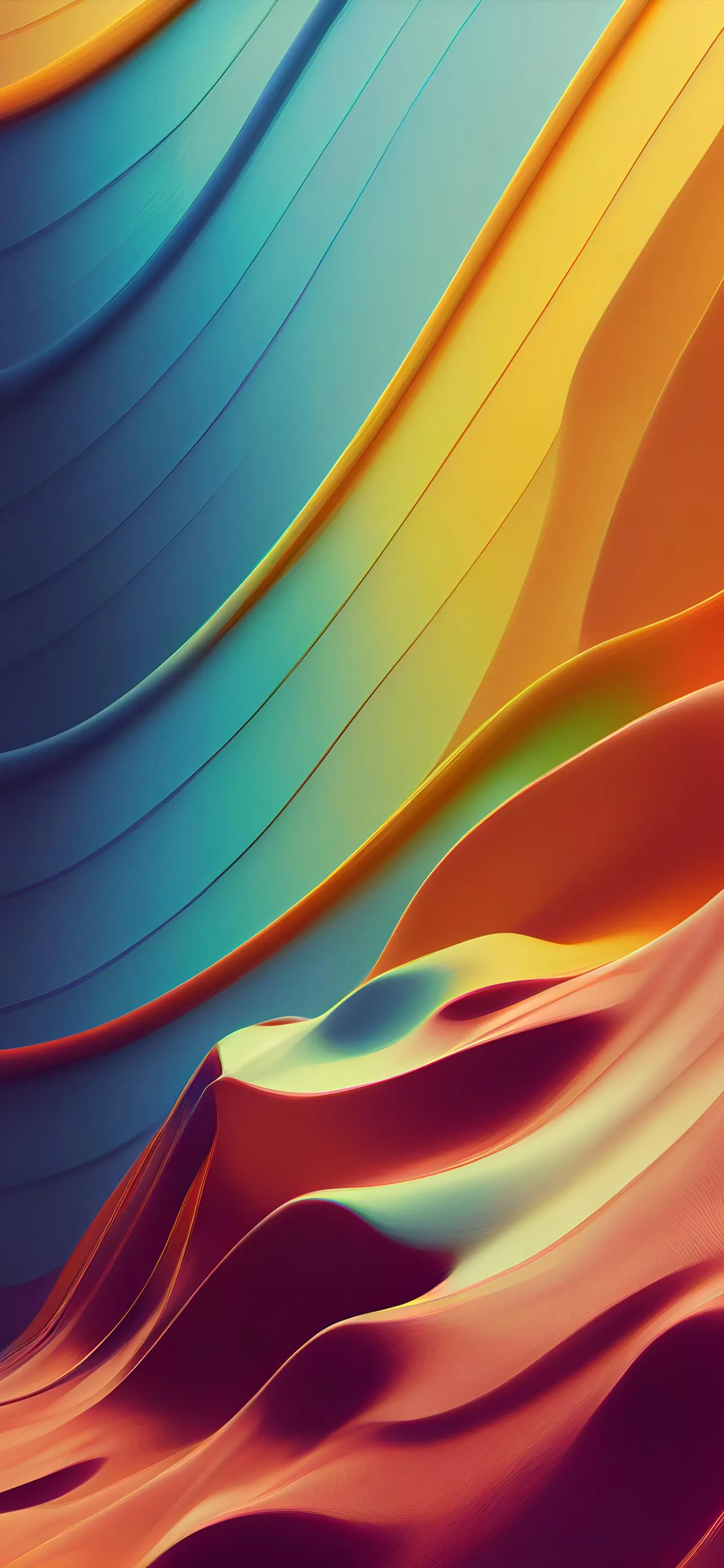 Vibrant Abstract Paint Streaks Color Explosion Wallpaper