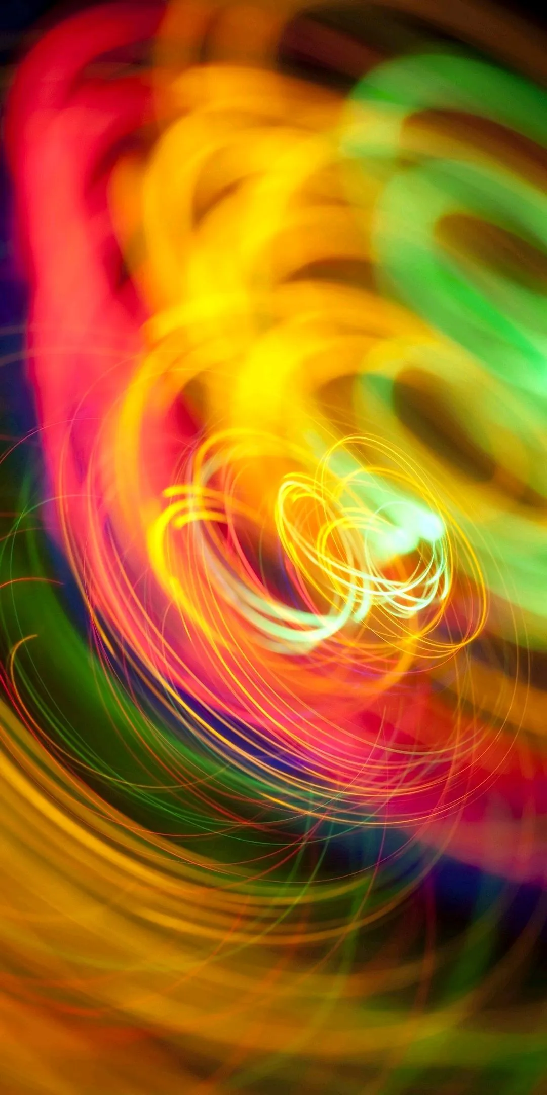 Vibrant Swirl of Colors Abstract Energy Pattern Wallpaper