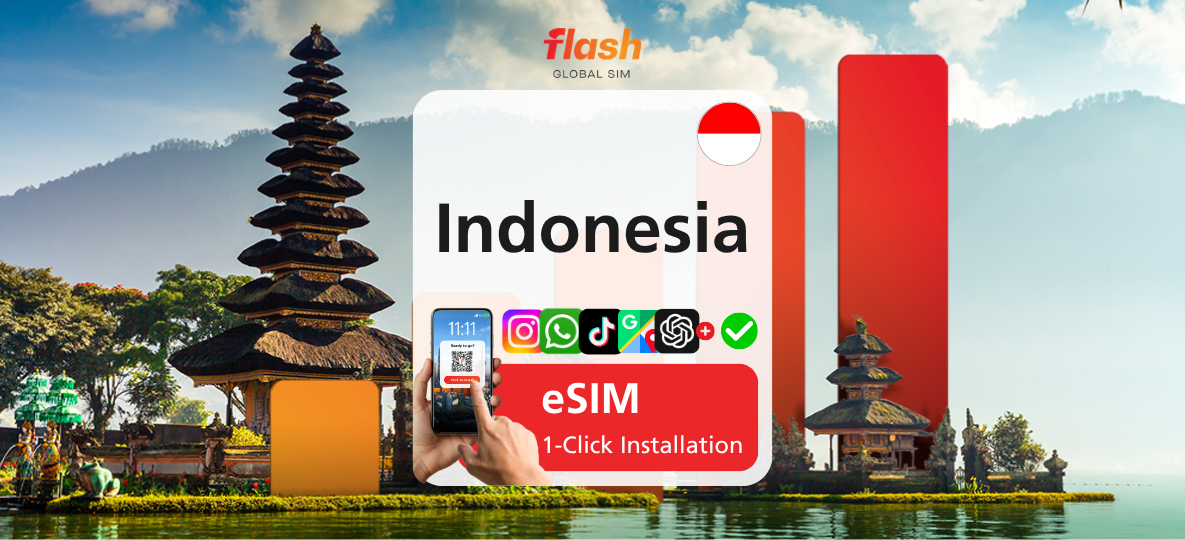 Indonesia eSIM 5G - Unlimited Data - Flash Global SIM