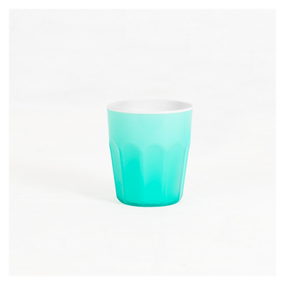 Grandi Home Glassy Cup Light green And Orange