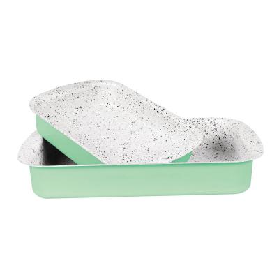 Grandi Pop Rectangular Oven tray Set 25-30 Pink And Granite Black