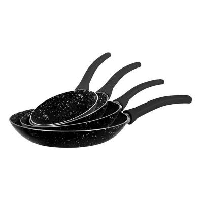 Grandi Cook Pop Fry Pan Set 18-20-24-28 Granite Black