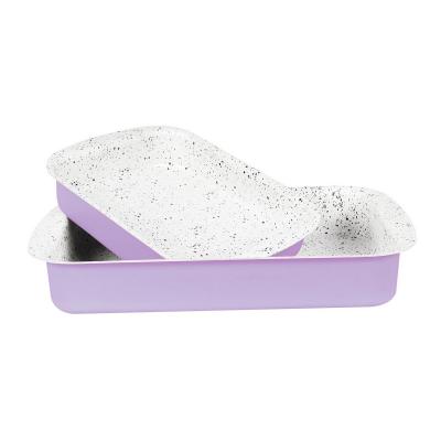 Grandi Pop Rectangular Oven tray Set 25-30 Pink And Granite Black