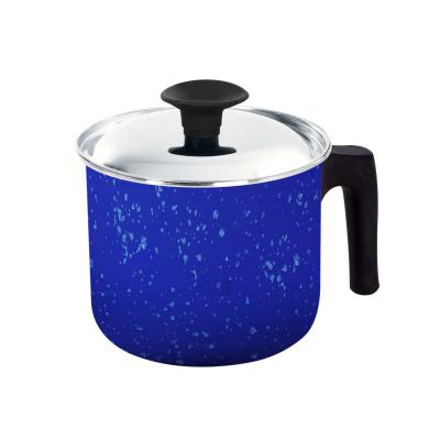 Grandi Cook Marble Laban 14 Cm with Stainless Cover Marbel Red