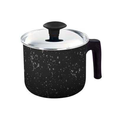 Grandi Cook Marble Laban 14 Cm with Stainless Cover Marbel Red