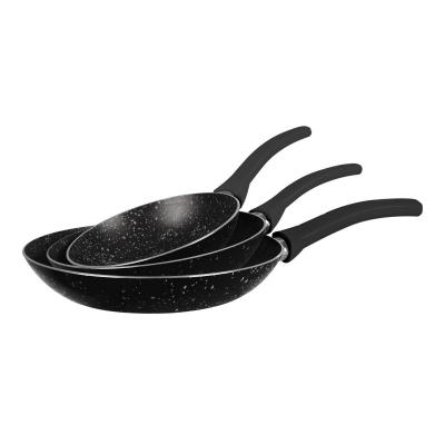 Grandi Cook Marble Fry Pan Set 20-24-28 Granite Blue