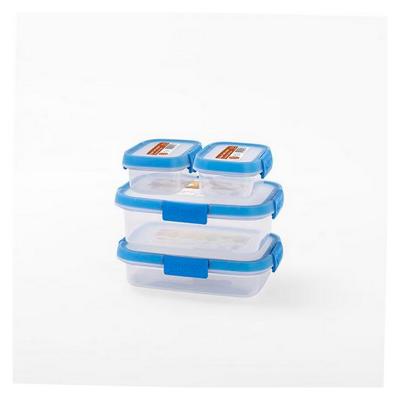 Hyginec Set 4 pcs Rectangle Clear And Blue