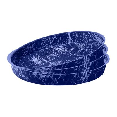 Grandi Cook Marble Pizza Tray set 26-28-30 Granite Blue
