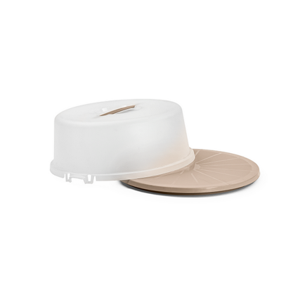 Cake Box BeigeCafe And Clear