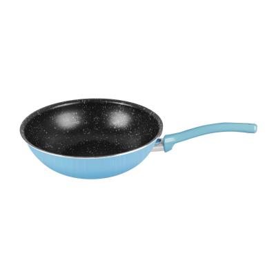 Grandi Cook Pop Wok Pan 30 Pink And Granite Black