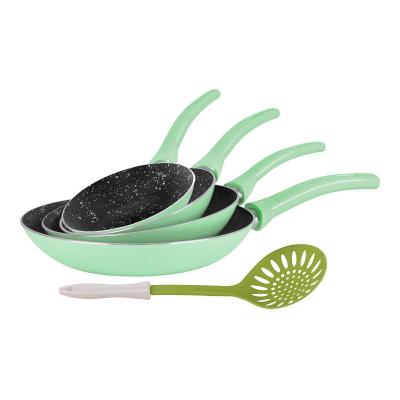 Grandi Cook Pop Frypan Set 18-20-24-30+kitchen tool Granite Black