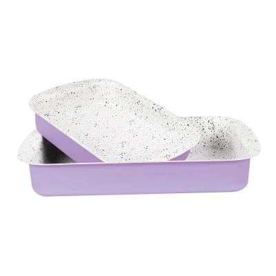 Grandi Pop Rectangular Oven tray Set 25-35 Green And Granite White