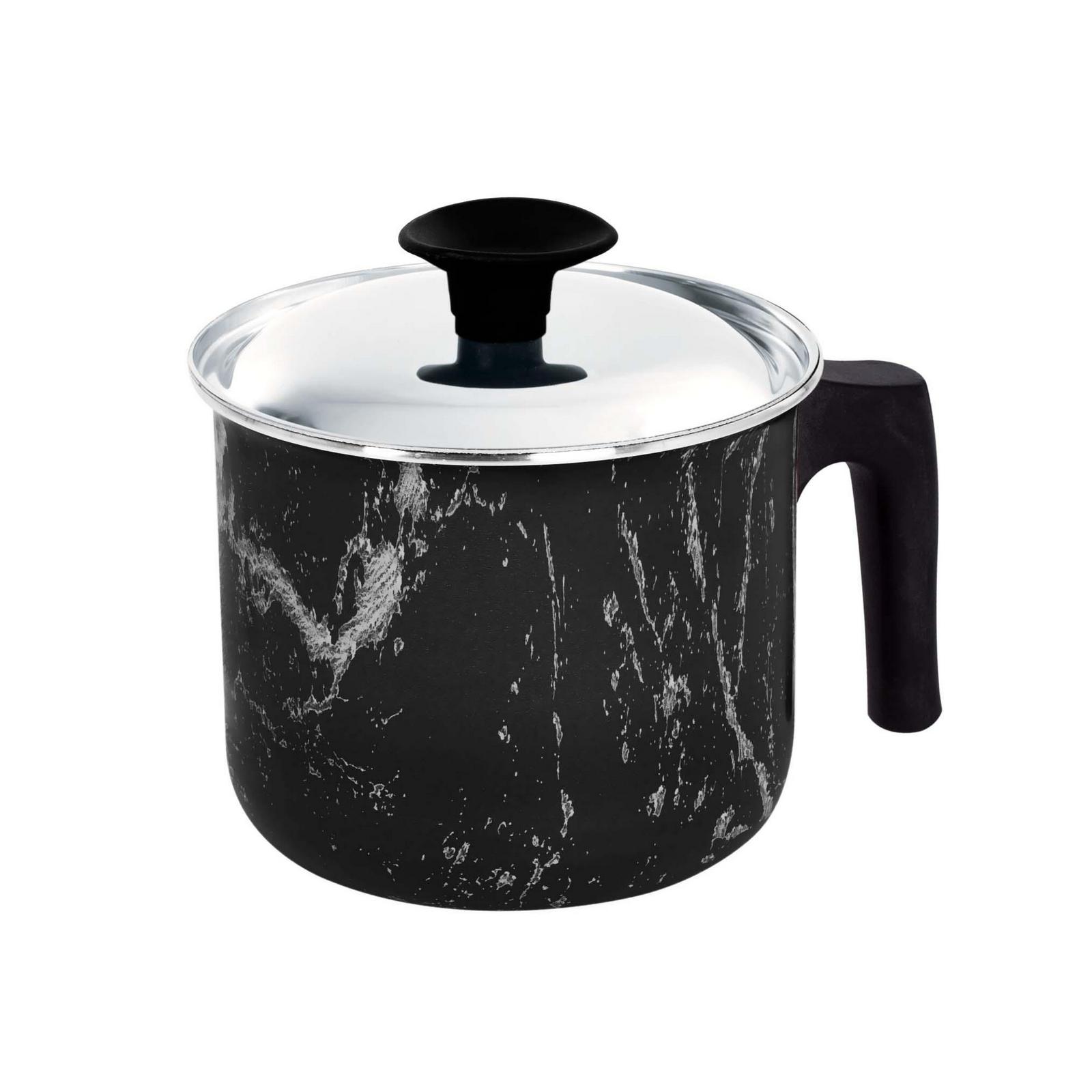 Grandi Cook Marble Laban 14 Cm with Stainless Cover Marbel Red