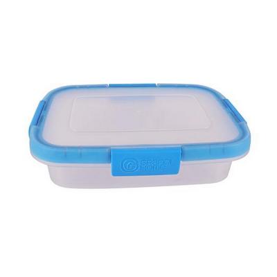 Hygenic Food Container Rectangle 1 Liter Clear And Gray