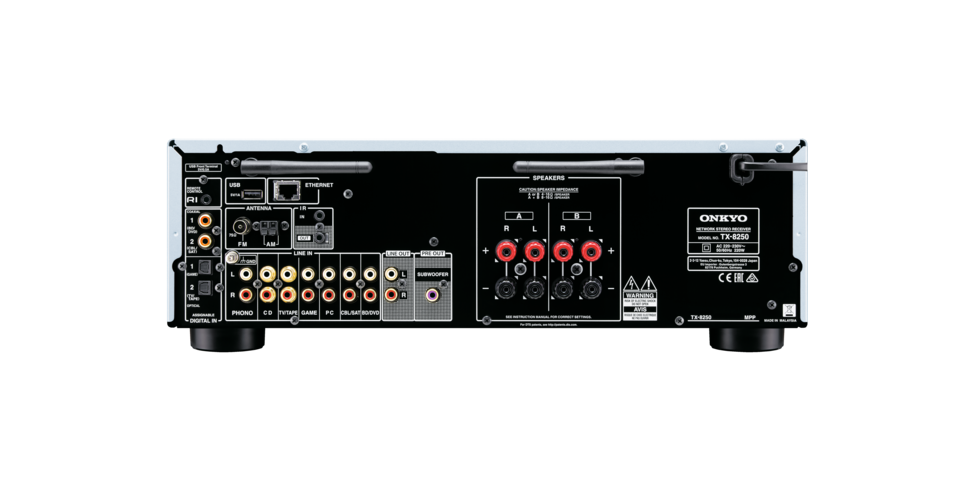 ONKYO TX-8250 Ampli-Tuner Réseau Stéréo 2 x 135 Watts sous 6 Ohms