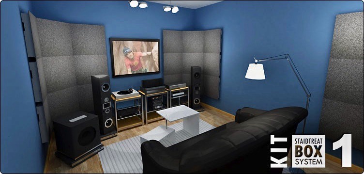 JOCAVI Staidtreat System Kit Box 1® Panneaux Acoustiques Pour Pièce de 13 à 17m2