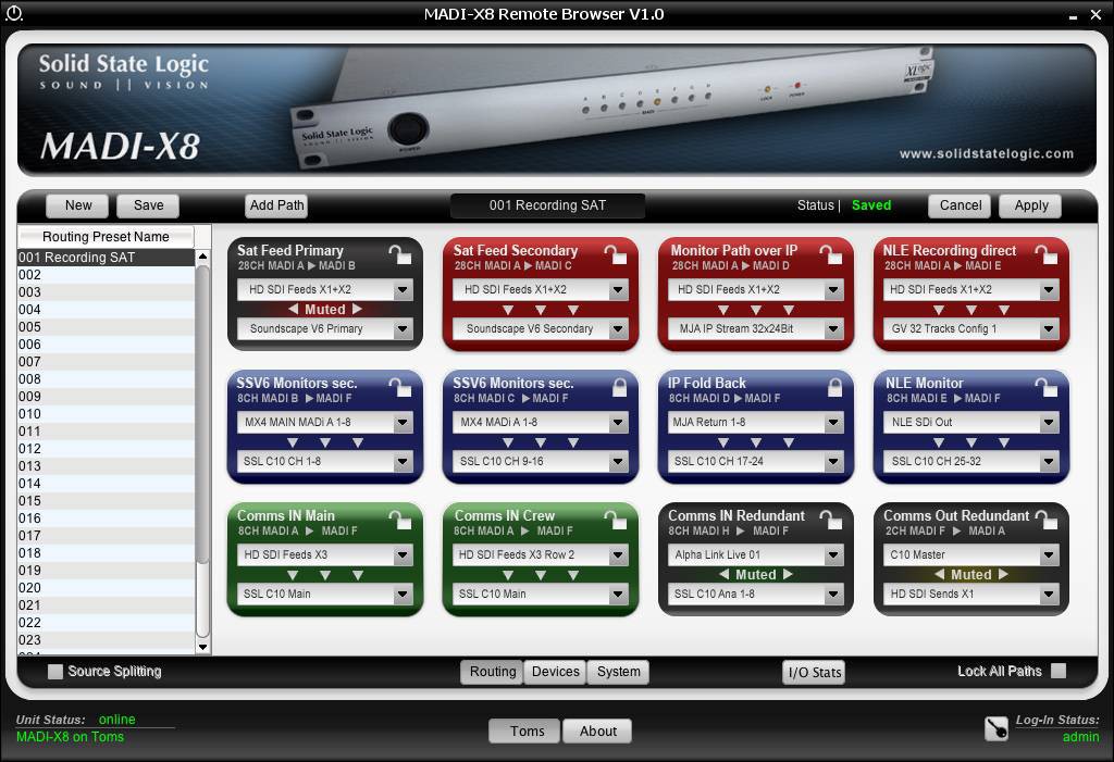 SSL MADI-X8
