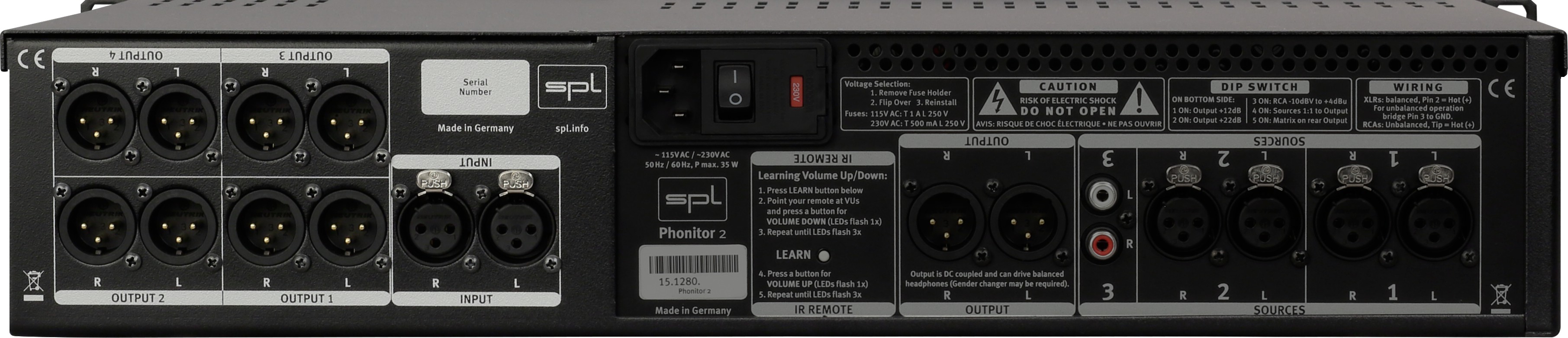 SPL PHONITOR 2 Ampli Casque de Monitoring 120 Volts
