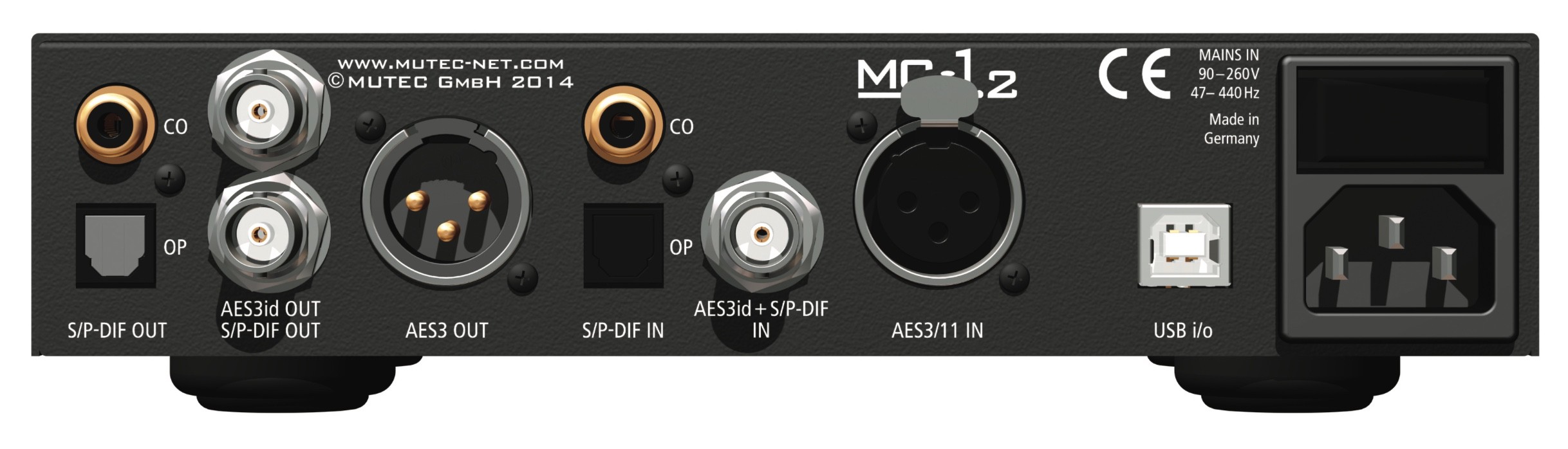 MUTEC  MC-1.2 Interface Audio USB Bi-Directionnelle, AES, AESiD, SP/DIF