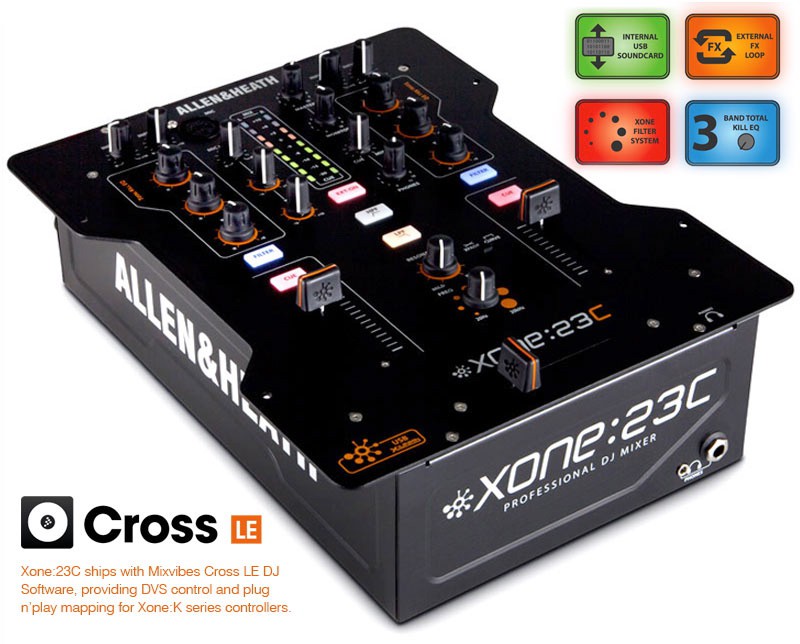 Allen & Heath Xone 23C Console DJ avec Carte Son Intégré — Allen & Heath