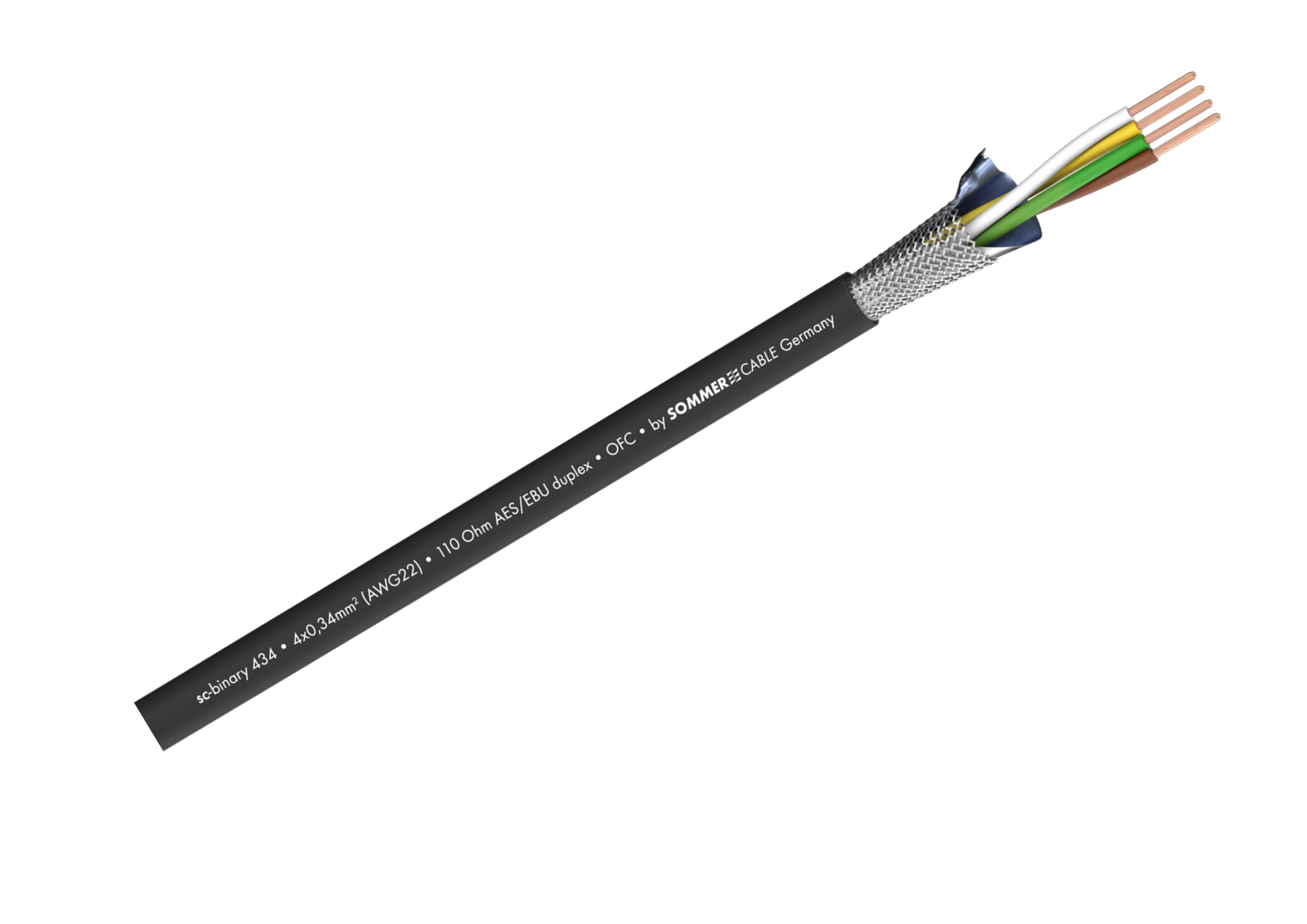 Sommer Cable SC-BINARY 434 DMX512 Câble Numérique 4 x 0,34 mm² (AWG 22)