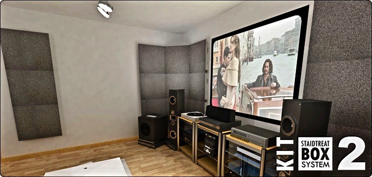 JOCAVI Staidtreat System Kit Box 2® Panneaux Acoustiques Pour Pièce de 17 à 24m2