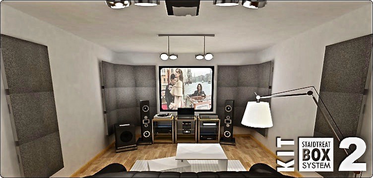 JOCAVI Staidtreat System Kit Box 2® Panneaux Acoustiques Pour Pièce de 17 à 24m2 — JOCAVI Acoustics Panels