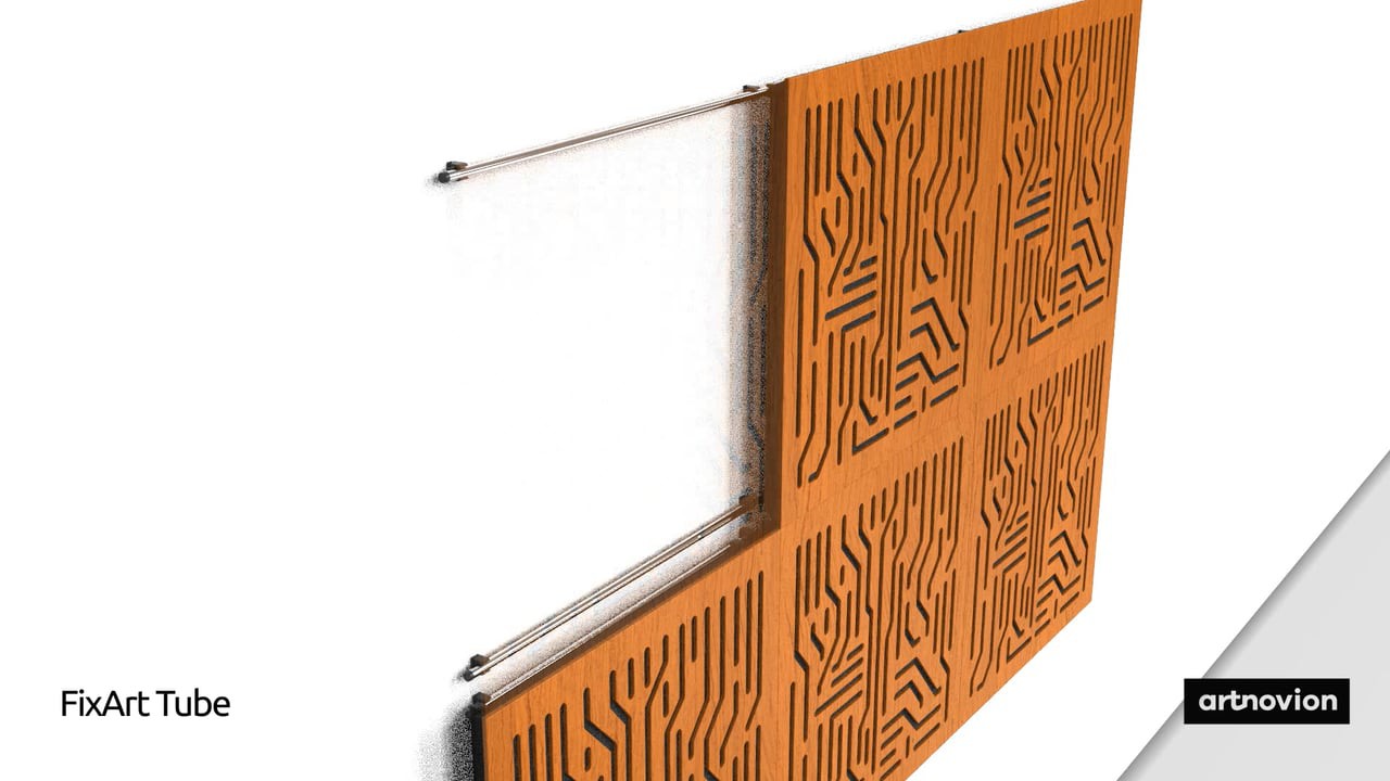 ARTNOVION FIX ART TUBE (Lot de Fixations pour 8 Panneaux)