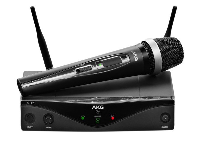 AKG WMS420 VOCAL SET D5 SYSTÈME SANS FIL AVEC MICROPHONE DE CHANT HT420 BANDE U1 — AKG