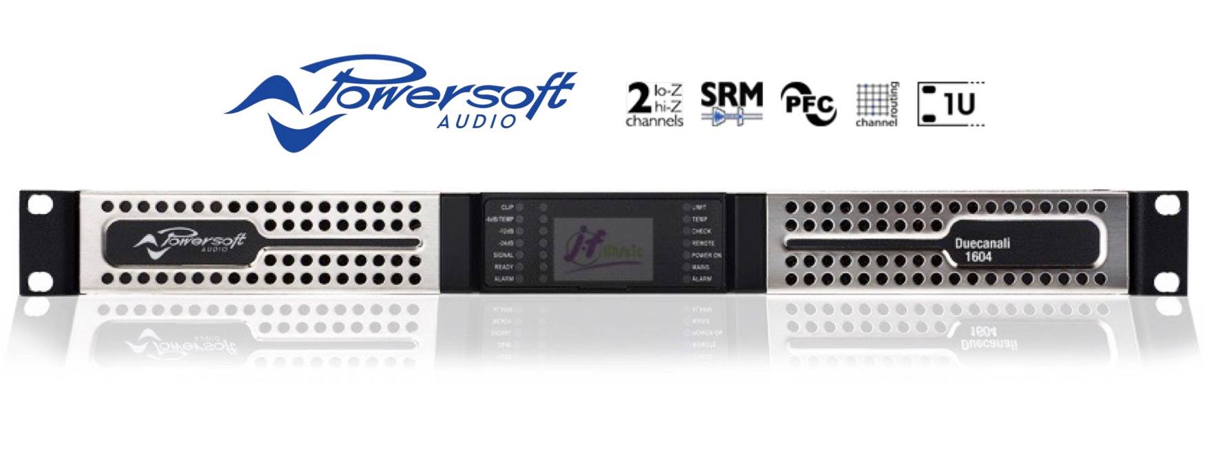 POWERSOFT DUECANALI 1604 Amplificateur de Puissance 2 x 800 Watts avec DSP + AES67 — Powersoft