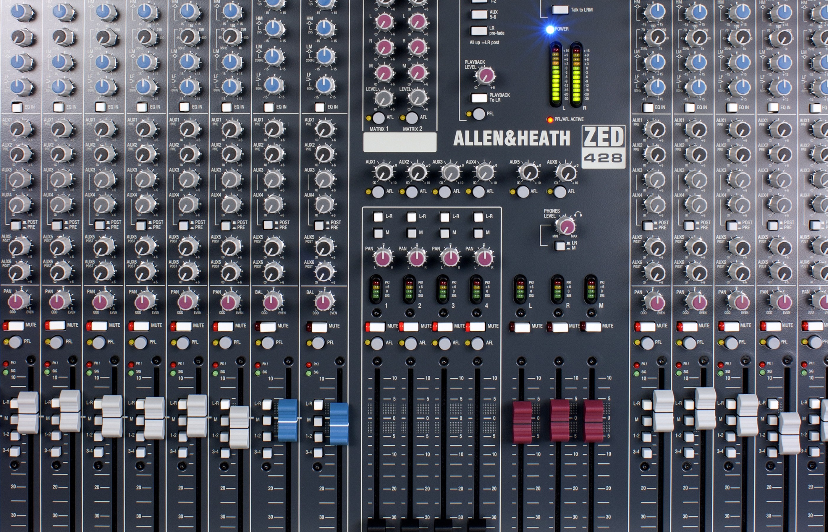 Allen & Heath ZED-428 Console de Mixage 4 Bus 24 Entrées