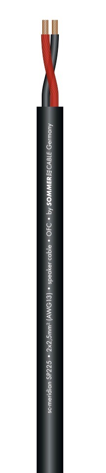 Sommer Cable SC-MERIDIAN MOBILE SP225 Câble pour Hauts-Parleurs 2 x 2,5mm² FRNC Ø 7,8mm