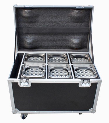 CHAUVET Pack de 6 WELL™FIT en Flight Case 