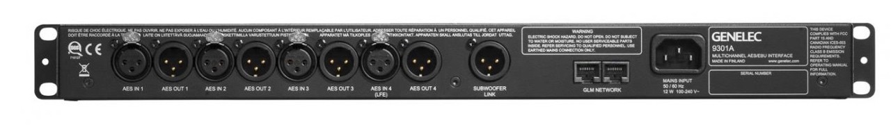 GENELEC 9301A Interface de Sommation Multicanal AES/EBU